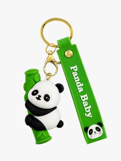 Panda Baby Bamboo Keychain