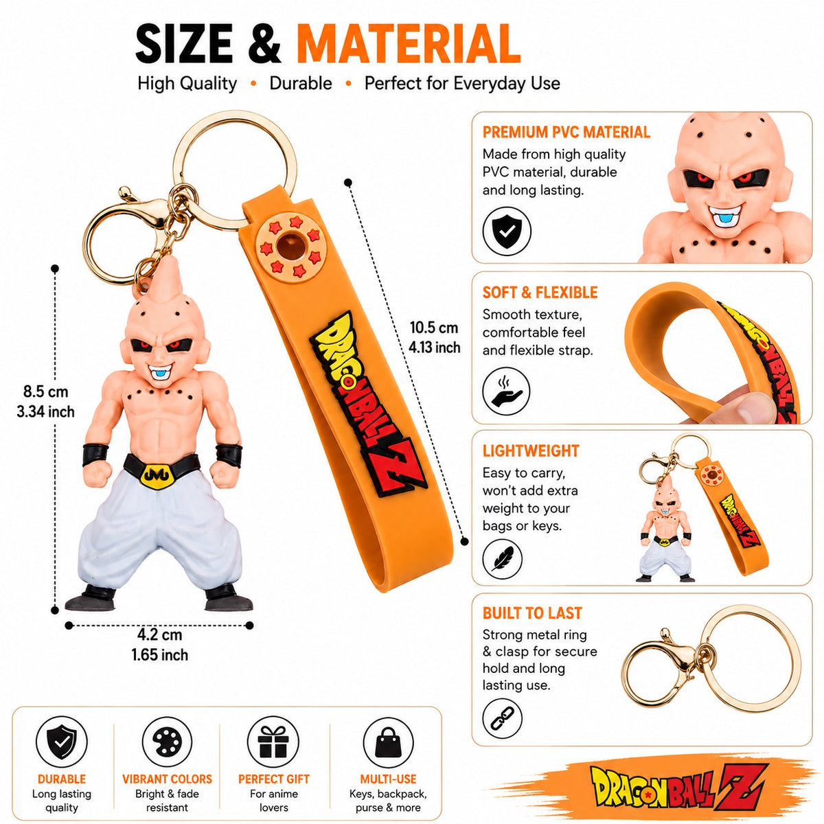 Dragon Ball Z 3D Anime Character Keychain