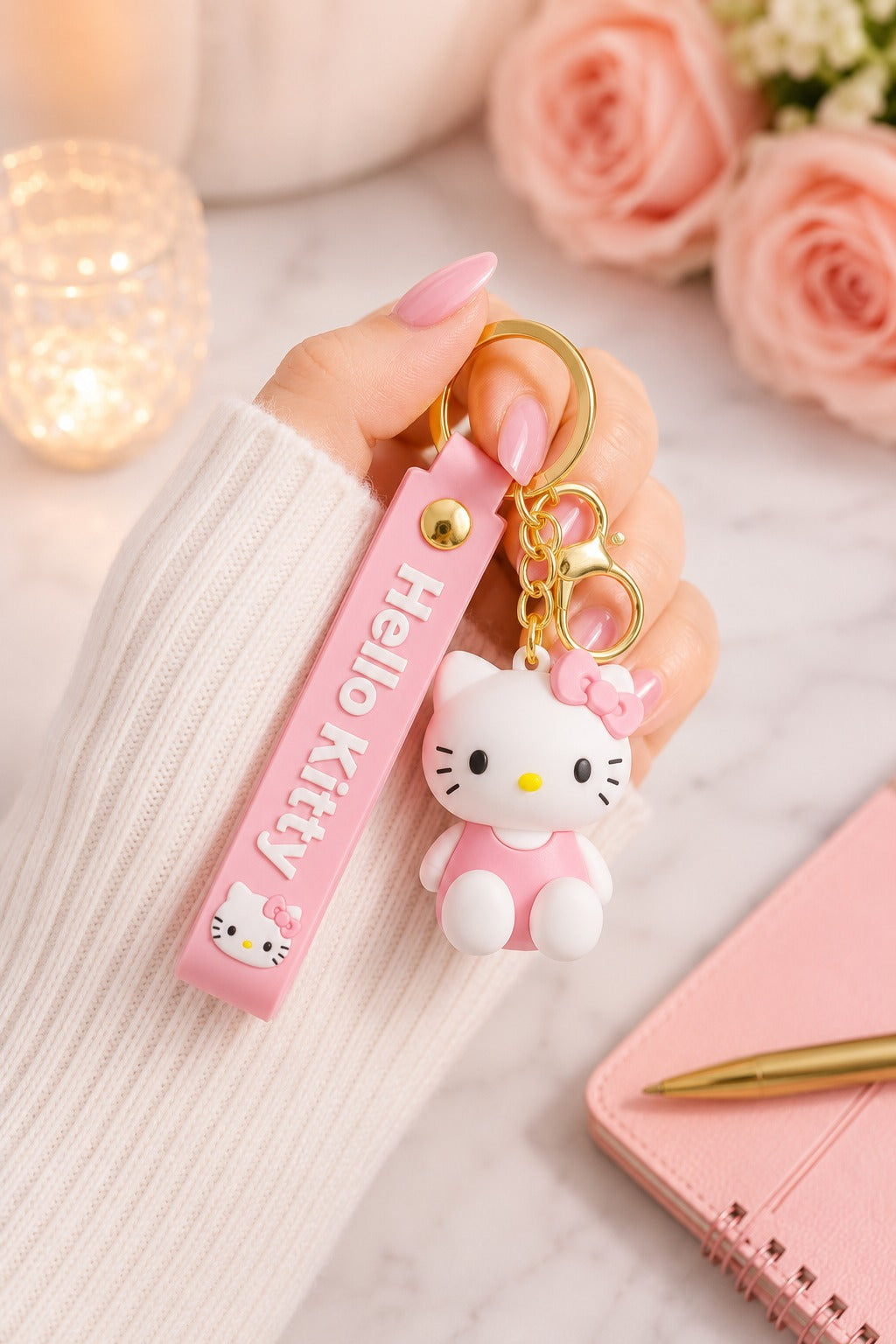 Hello Kitty 3D Cartoon Keychain