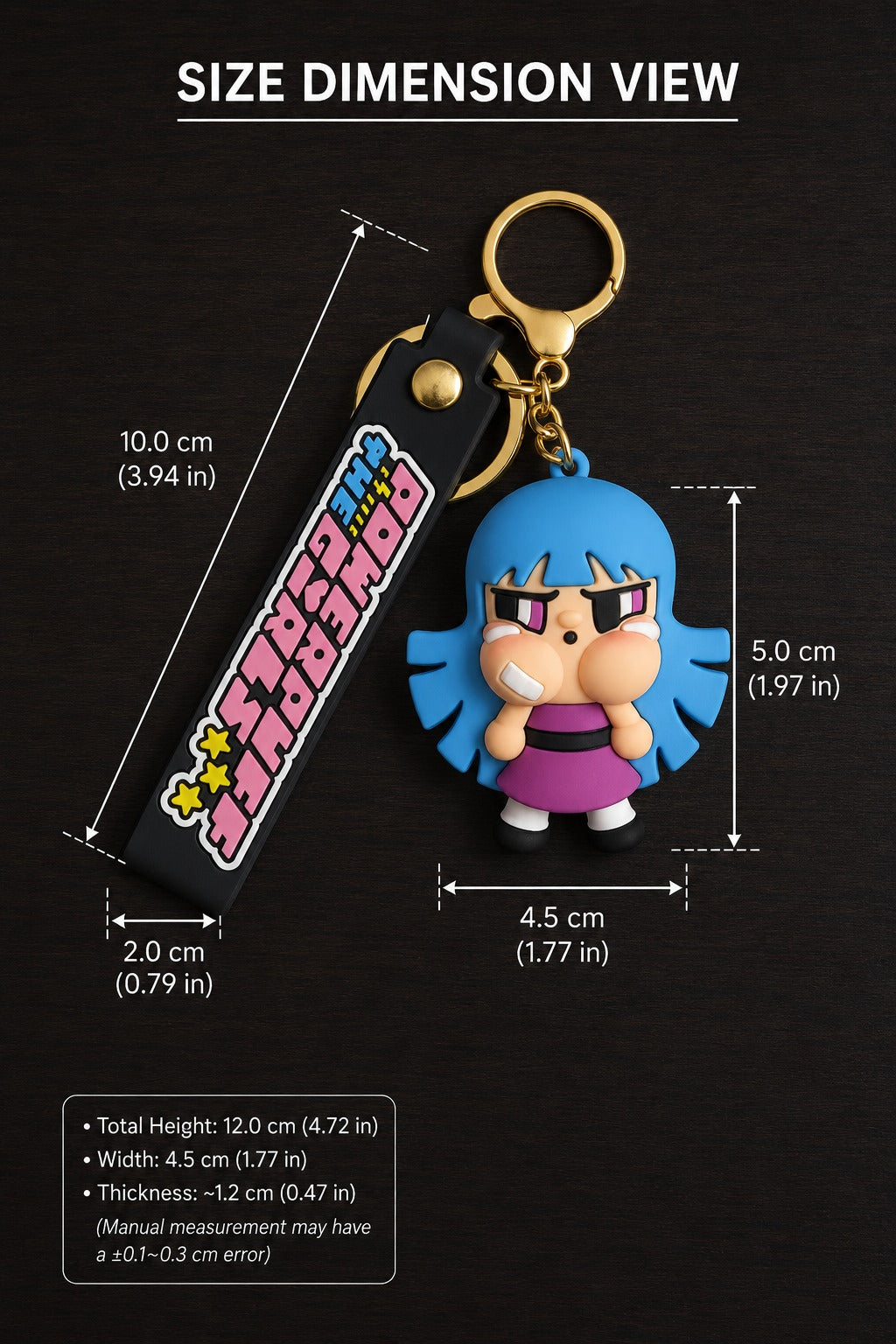 Powerpuff Girl 3D Keychain