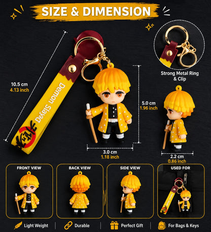 Demon Slayer 3D Anime Character Keychain