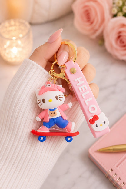 Hello Kitty 3D Cartoon Keychain