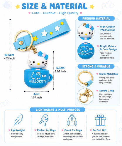 Hello Kitty 3D Cartoon Keychain