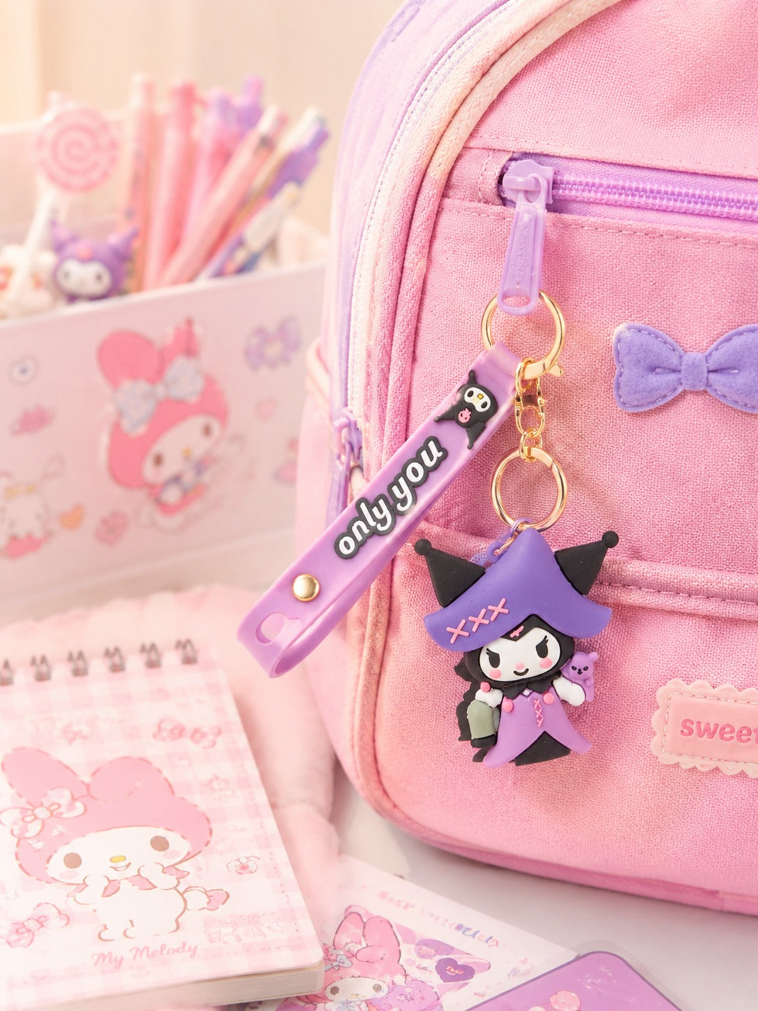 Kuromi 3D Cartoon Keychain