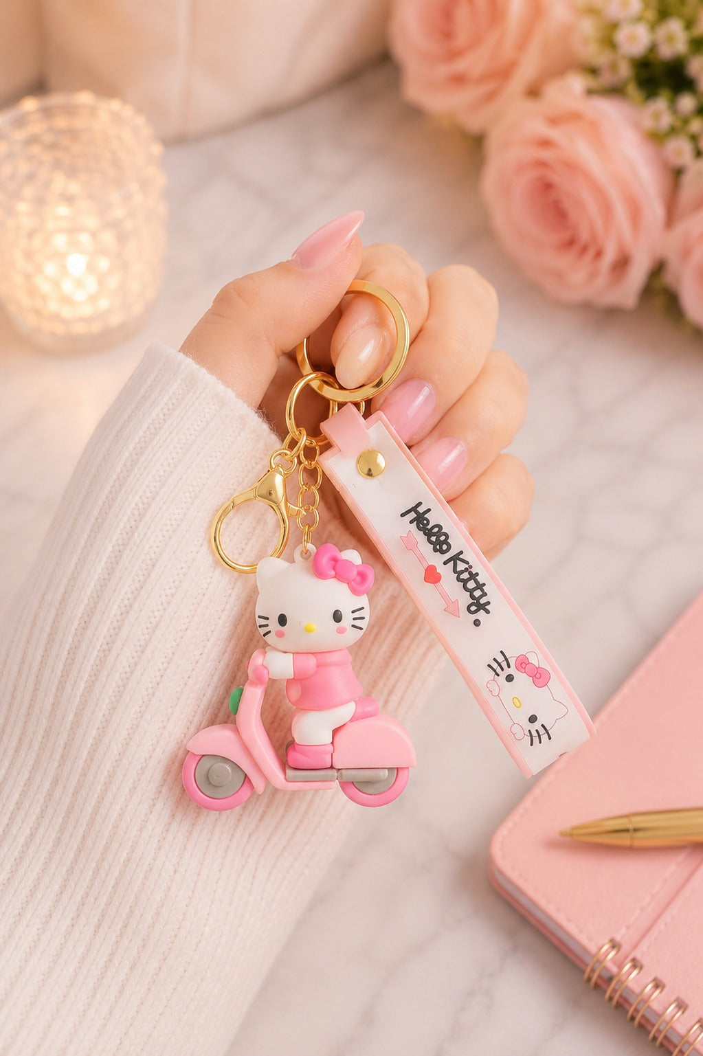 Hello Kitty 3D Cartoon Keychain