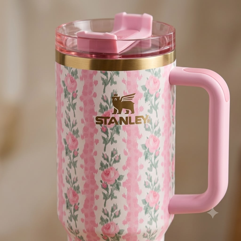 40oz Stanley Floral Insulated Tumbler