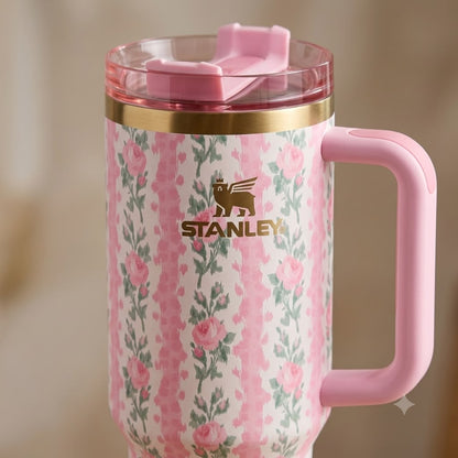 40oz Stanley Floral Insulated Tumbler