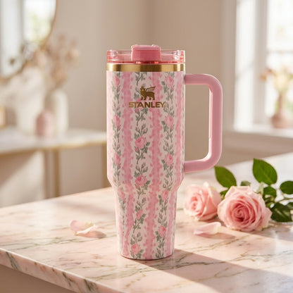 40oz Stanley Floral Insulated Tumbler