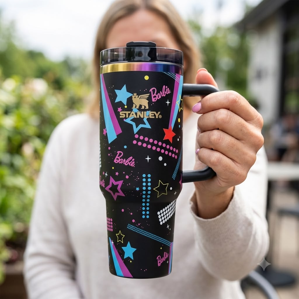 40oz Barbie Stanley Tumbler
