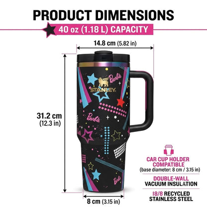 40oz Barbie Stanley Tumbler
