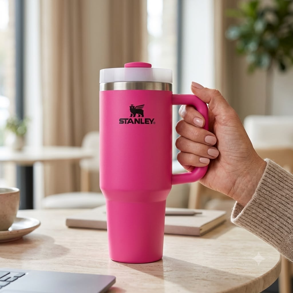 40oz Pink Stanley Tumbler