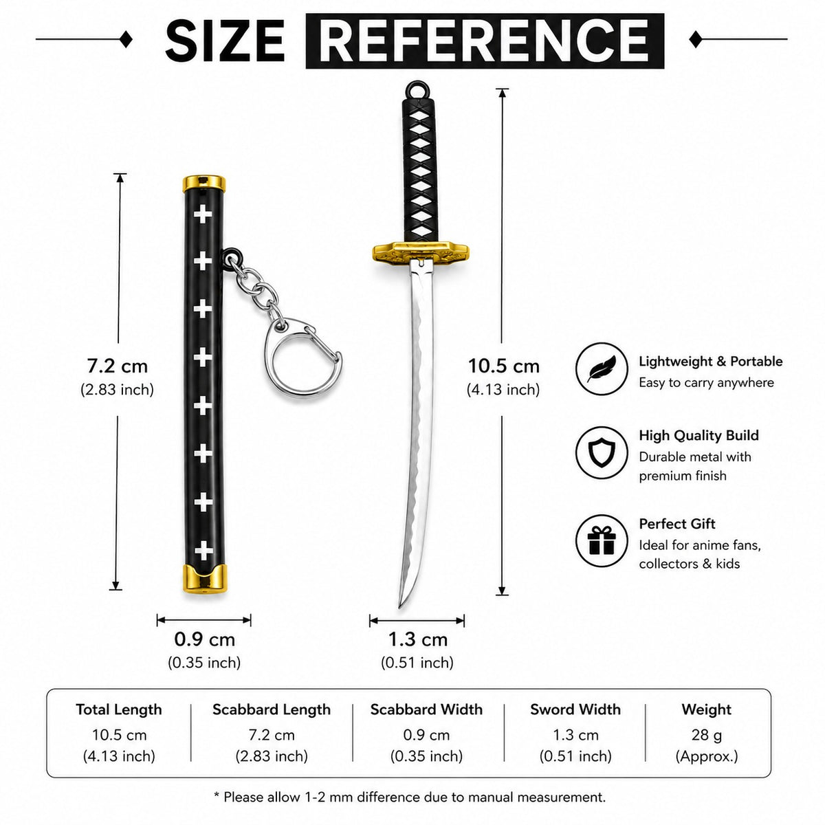 Mini Katana Sword Keychain