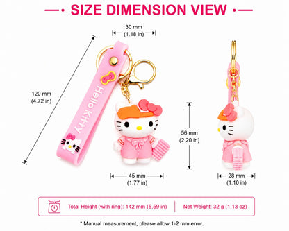 Hello Kitty 3D Cartoon Keychain