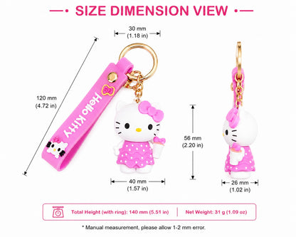 Hello Kitty 3D Cartoon Keychain