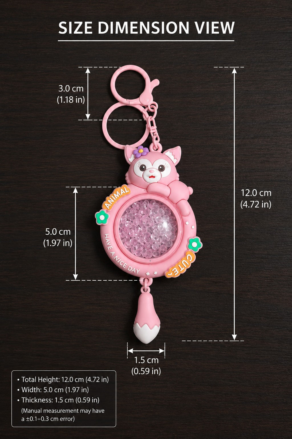 Sanrio Bubble Shaker Keychain