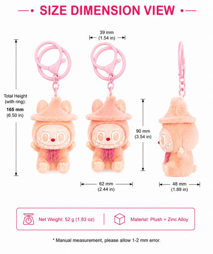 Labubu Bunny Plush Character Keychain