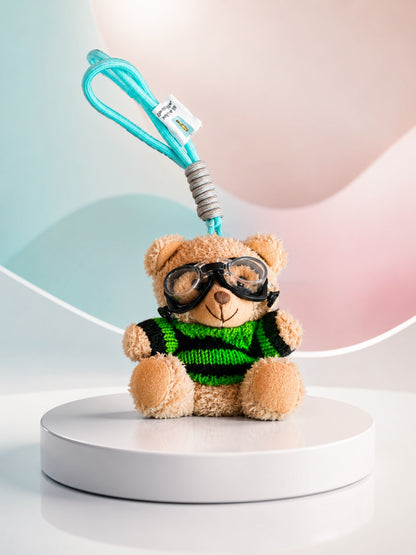 Pilot Bear Plush Keychain