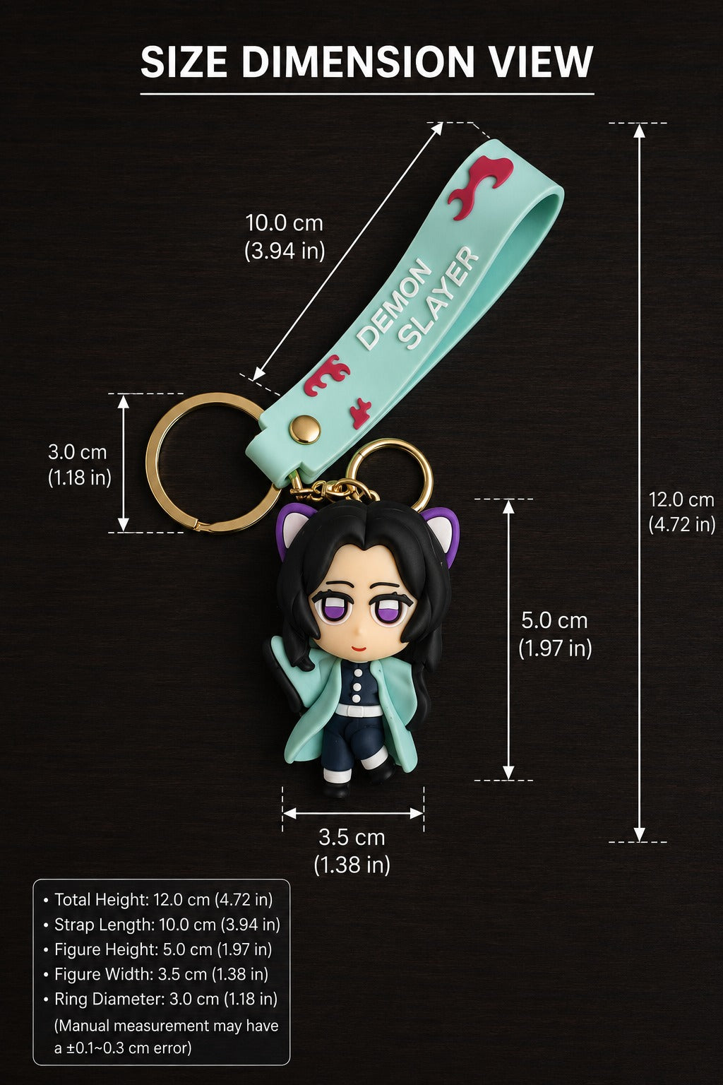 Demon Slayer 3D Anime Character Keychain