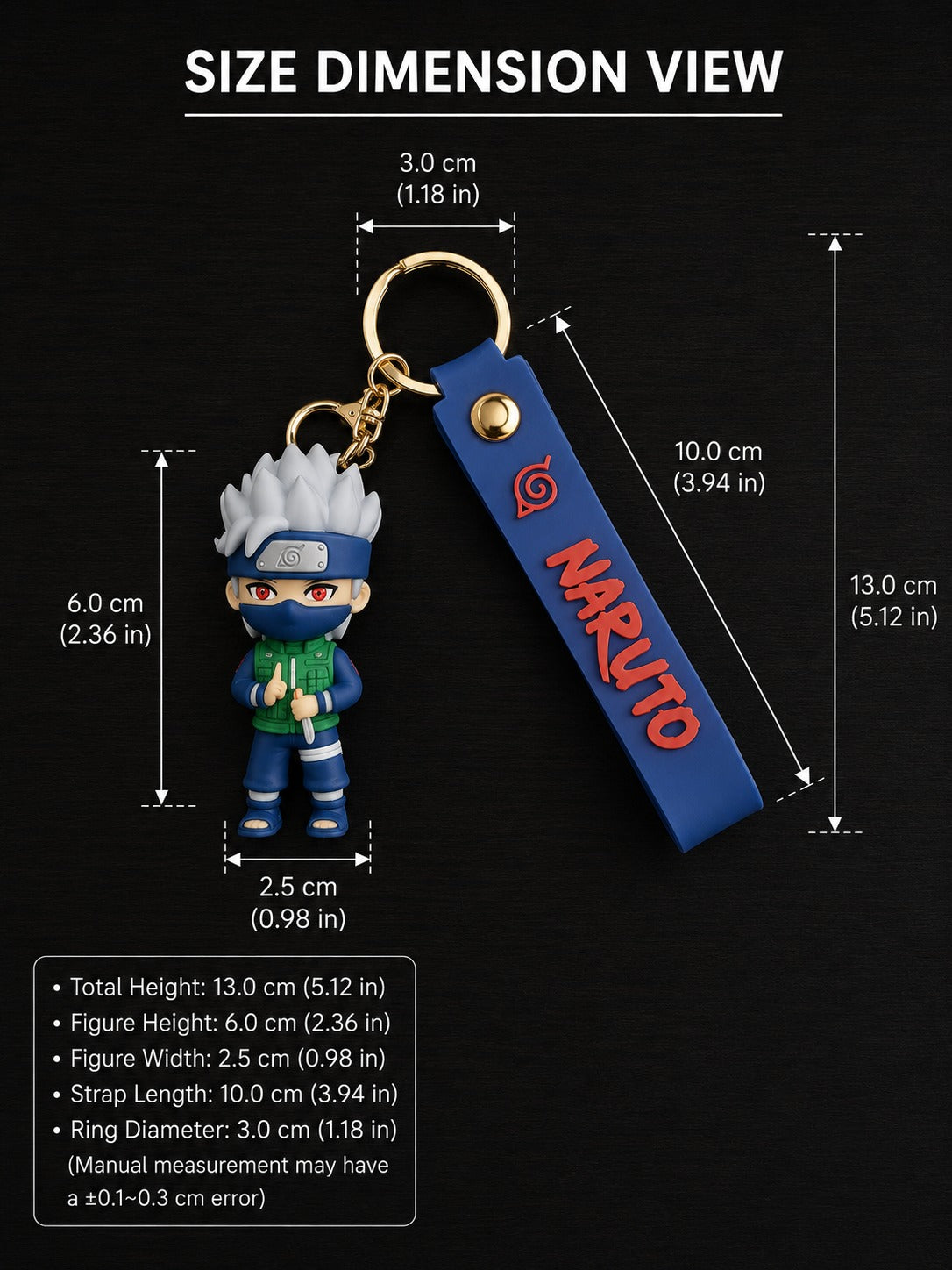 Naruto Anime Character 3D Keychain