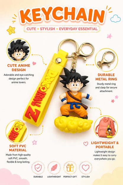 Dragon Ball Z 3D Anime Character Keychain