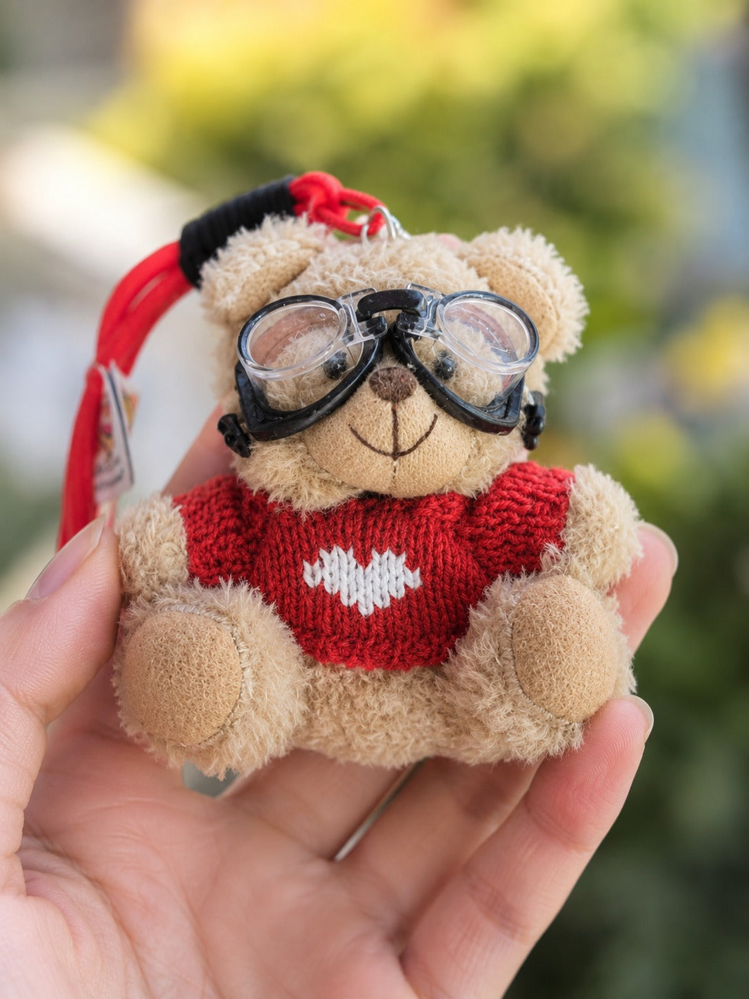 Pilot Bear Plush Keychain