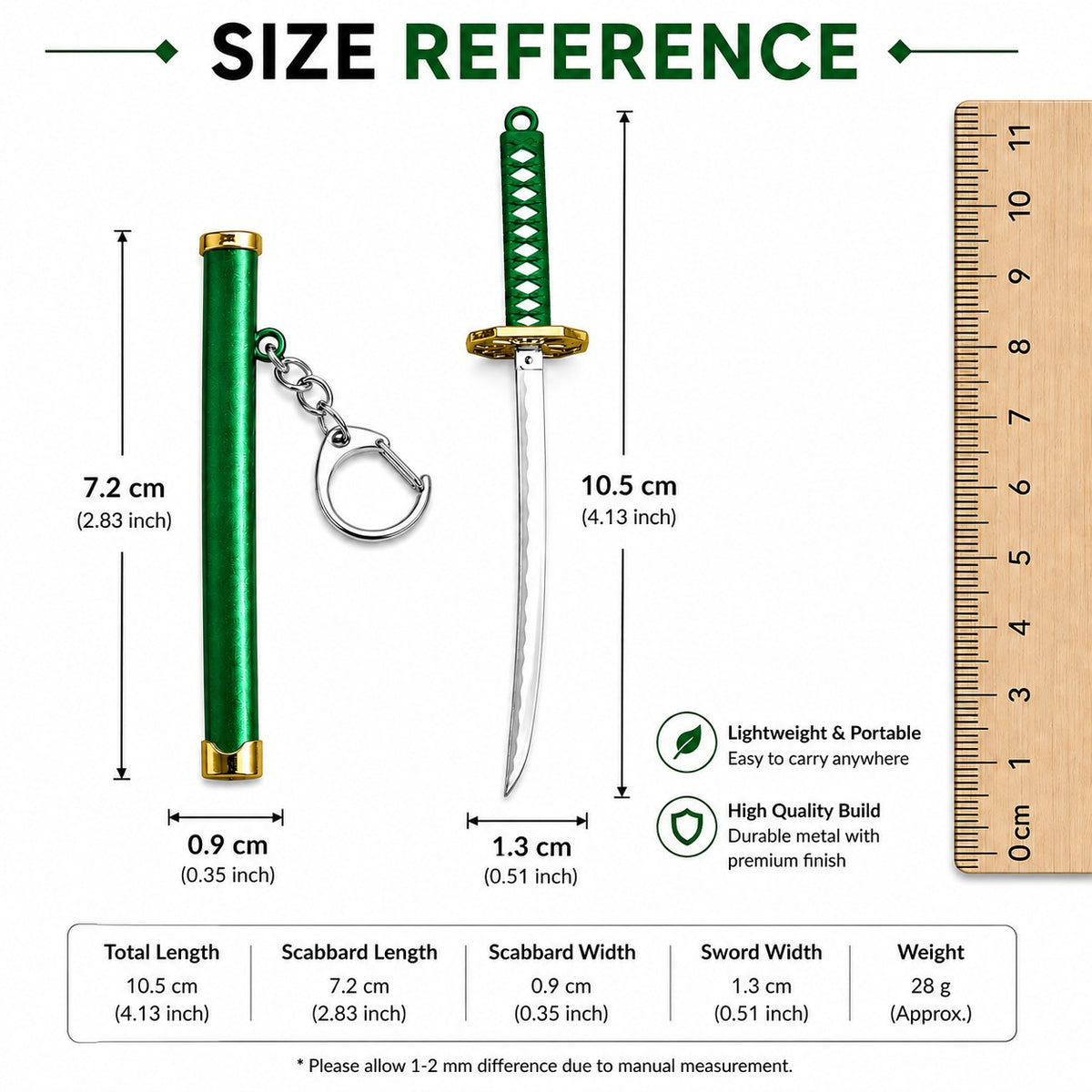 Mini Katana Sword Keychain