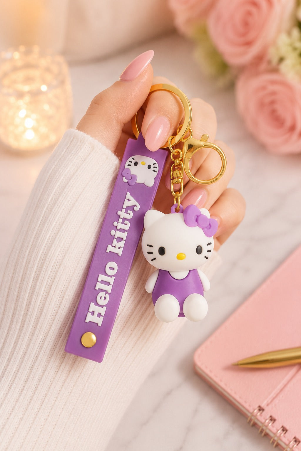 Hello Kitty 3D Cartoon Keychain