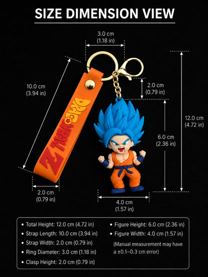 Dragon Ball Z 3D Anime Character Keychain