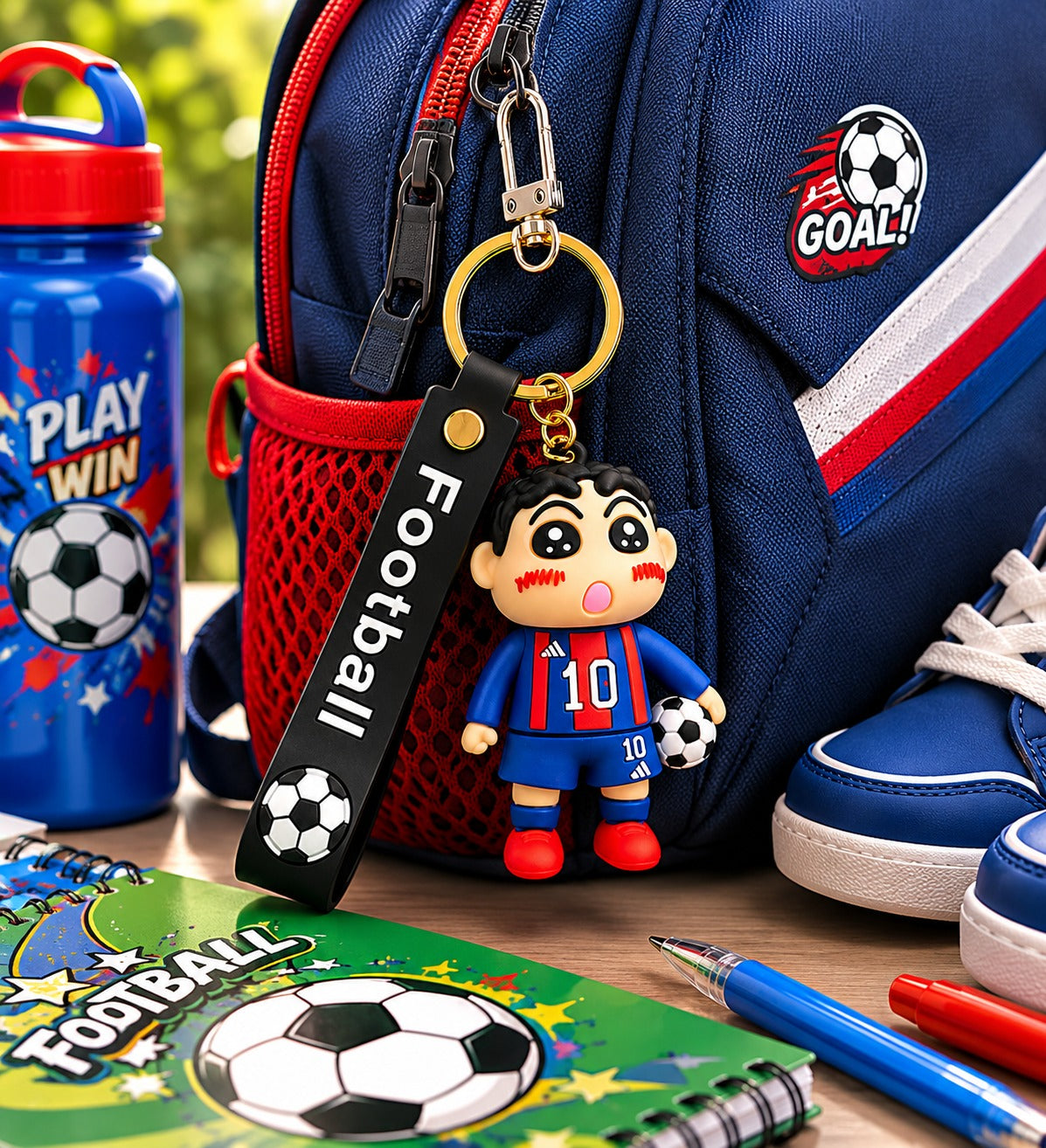 Shinchan Football 3D Keychain