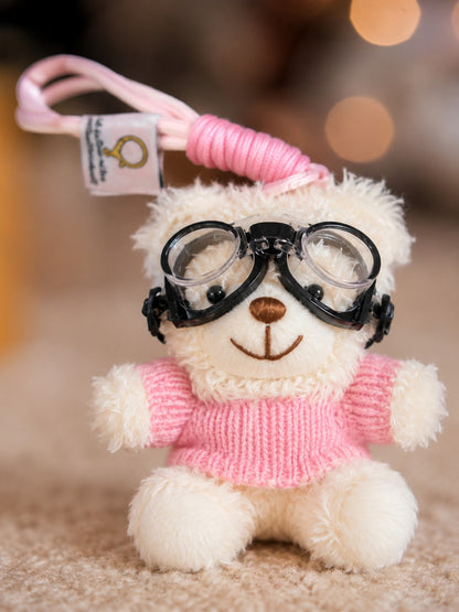 Pilot Bear Plush Keychain