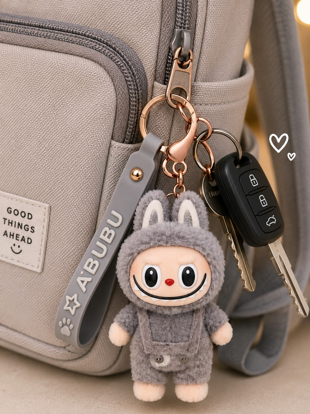 Labubu Bunny Plush Character Keychain
