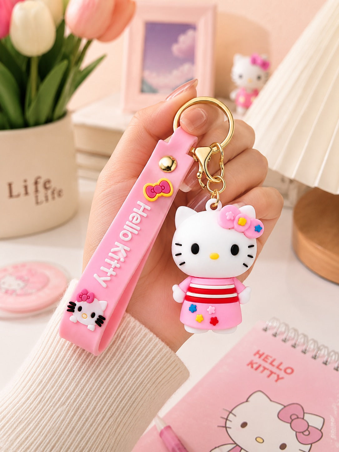 Hello Kitty 3D Cartoon Keychain