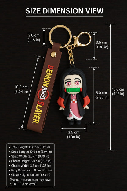 Demon Slayer 3D Anime Character Keychain