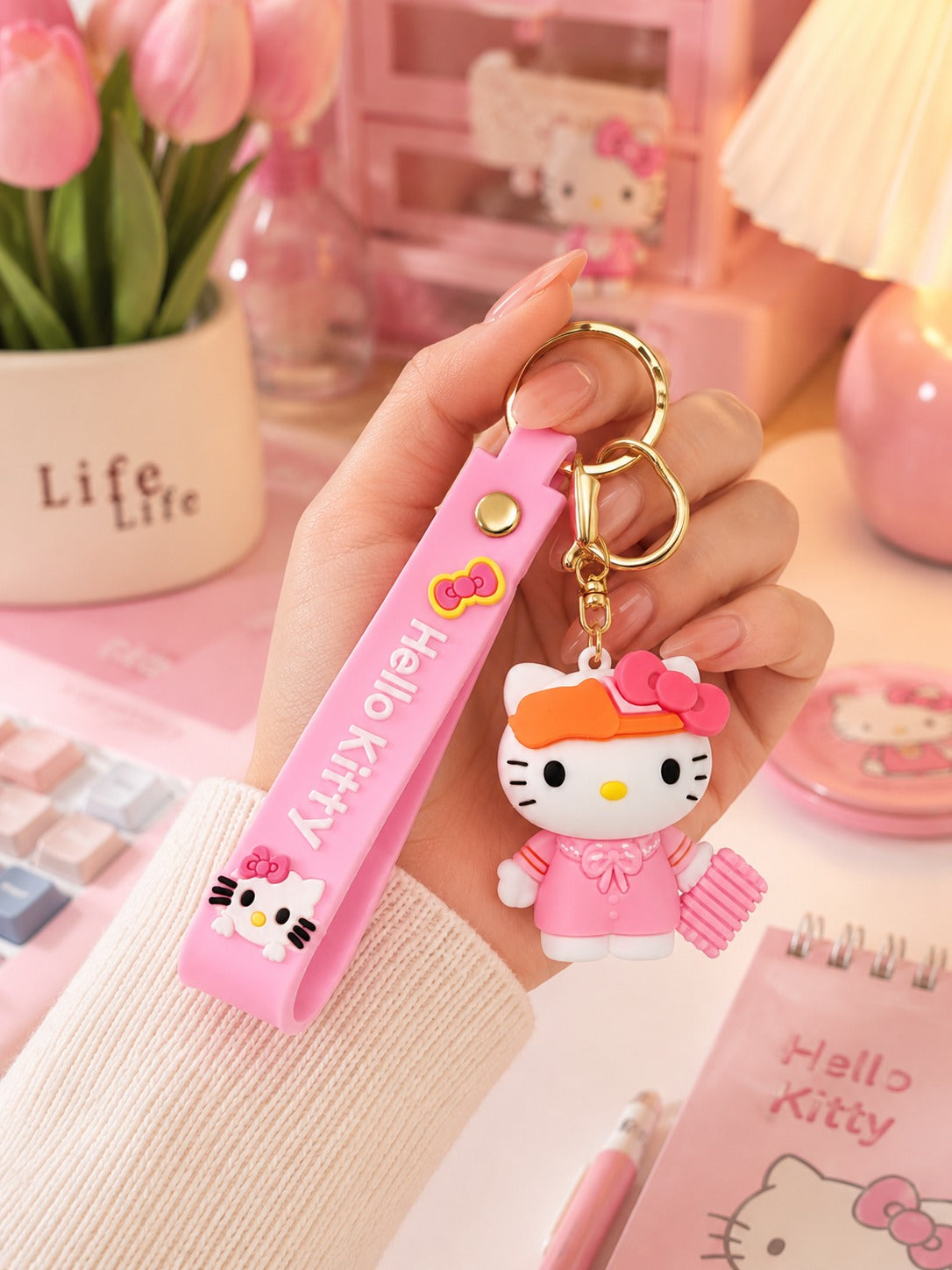 Hello Kitty 3D Cartoon Keychain