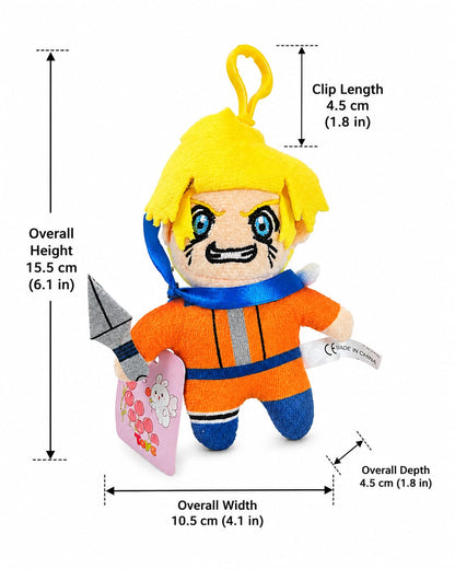 Anime Character Plush Keychain