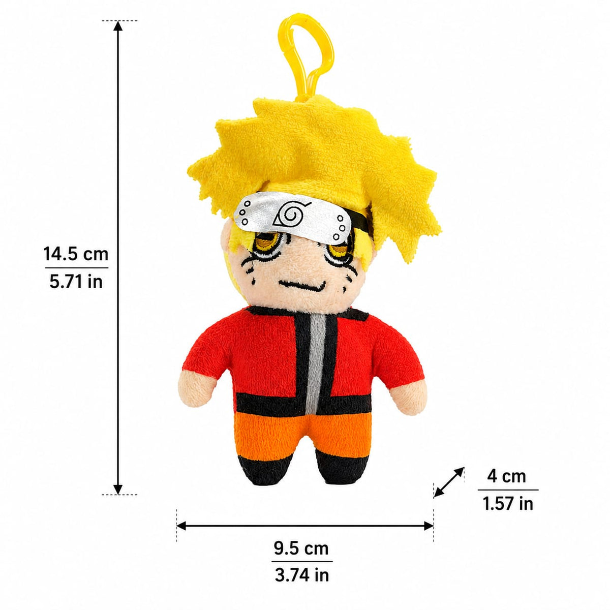 Anime Character Plush Keychain