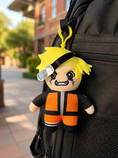 Anime Character Plush Keychain