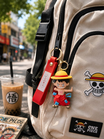 Lucky Luffy 3D Anime Keychain
