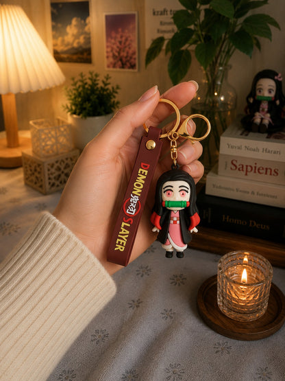 Demon Slayer 3D Anime Character Keychain