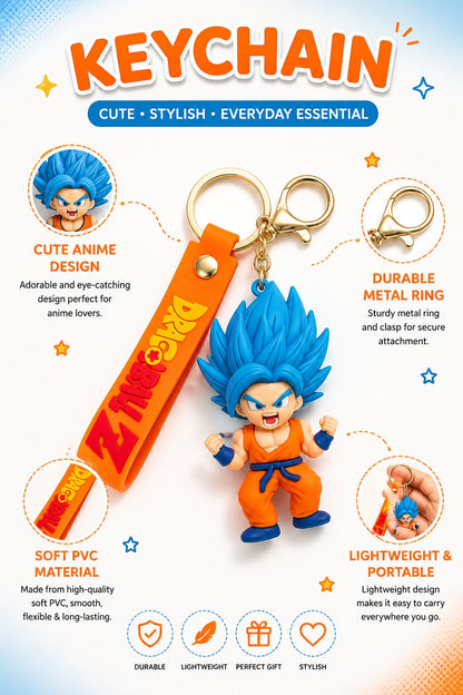 Dragon Ball Z 3D Anime Character Keychain