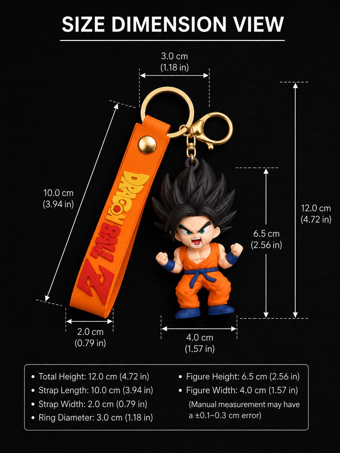 Dragon Ball Z 3D Anime Character Keychain
