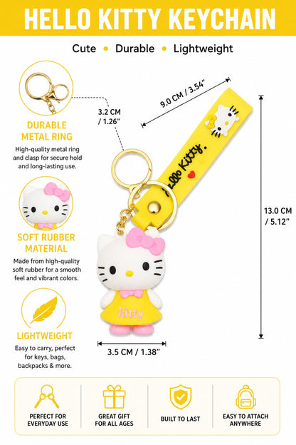 Hello Kitty 3D Cartoon Keychain