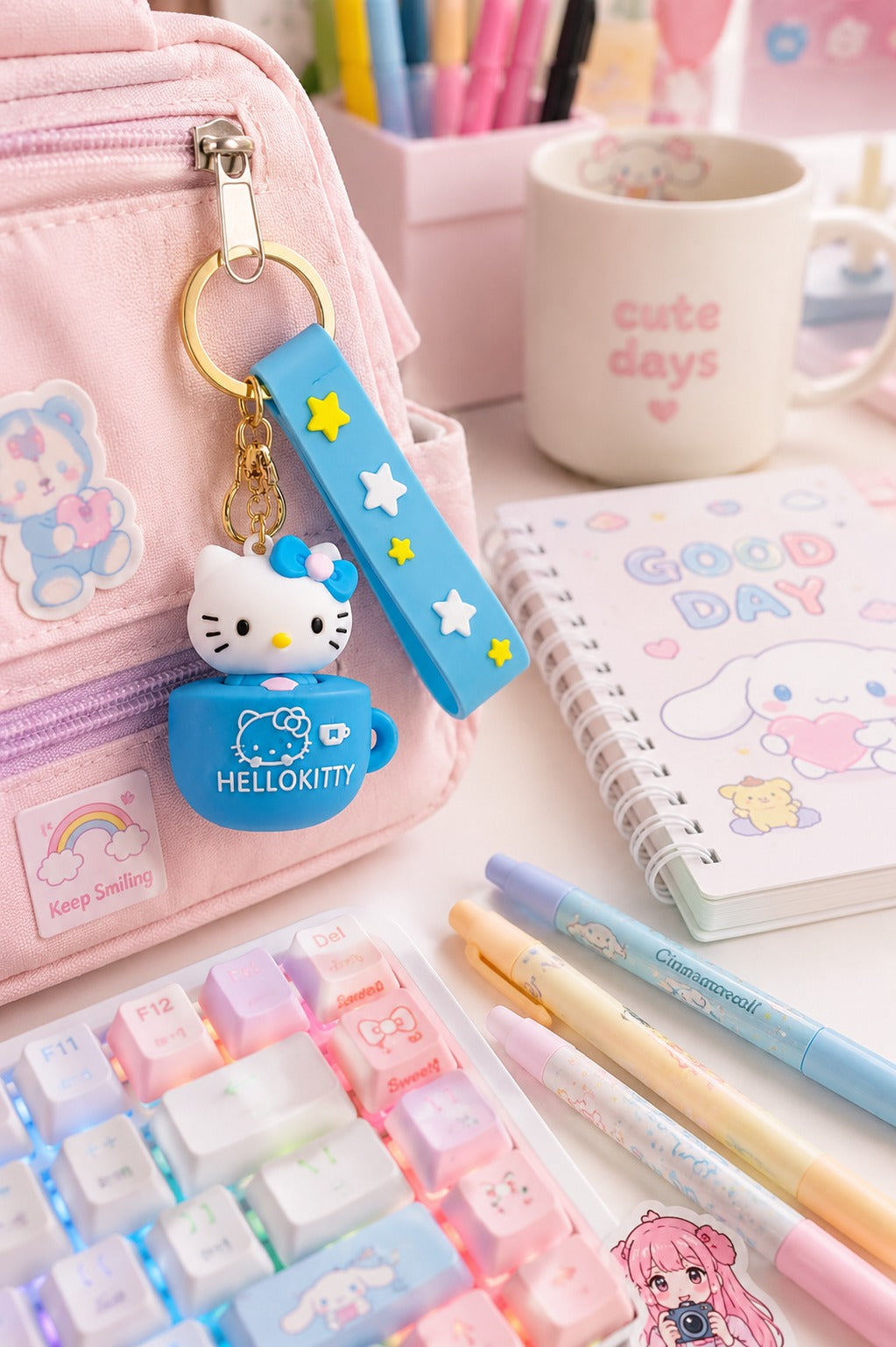 Hello Kitty 3D Cartoon Keychain