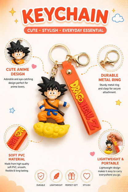 Dragon Ball Z 3D Anime Character Keychain
