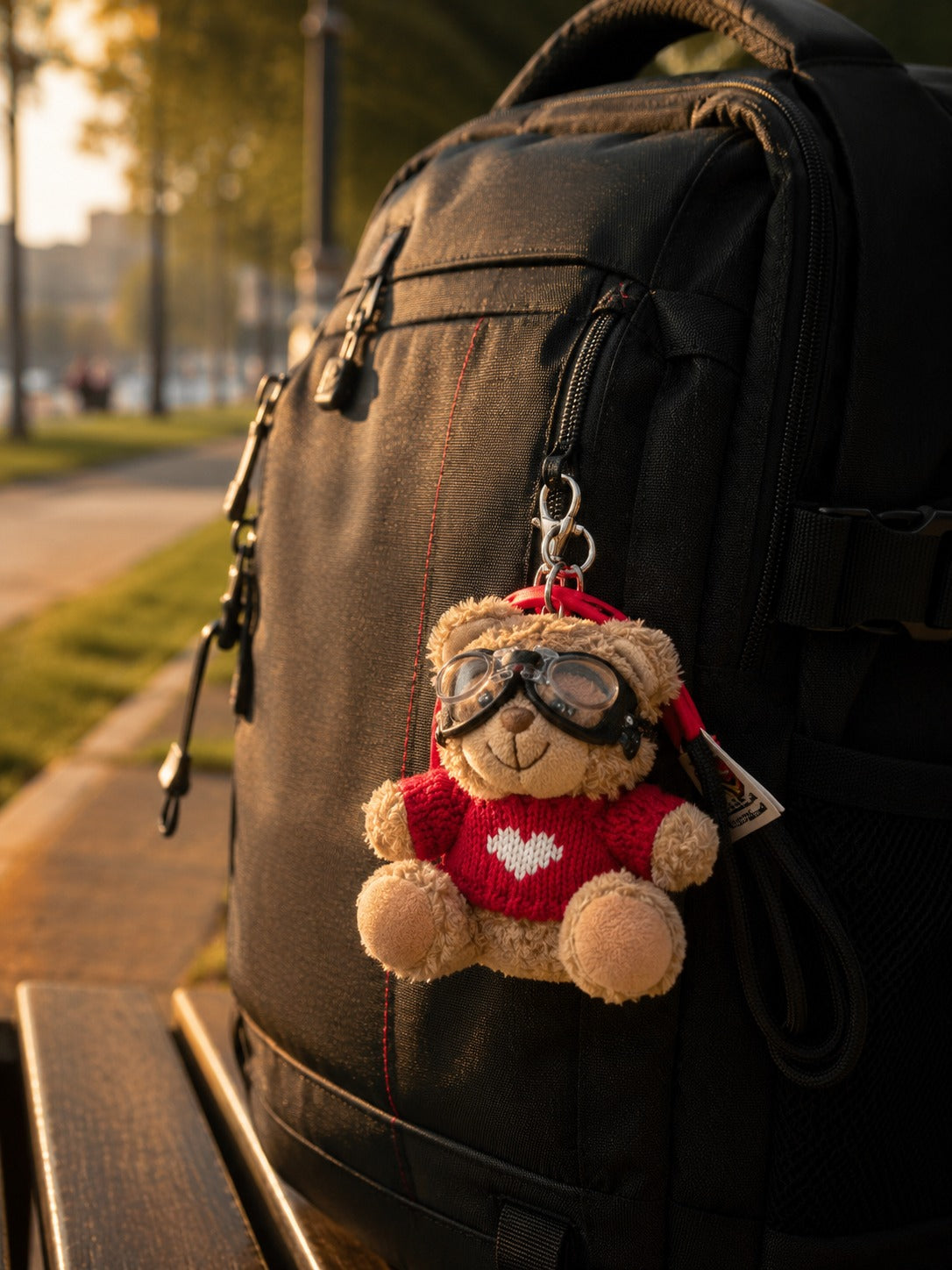 Pilot Bear Plush Keychain
