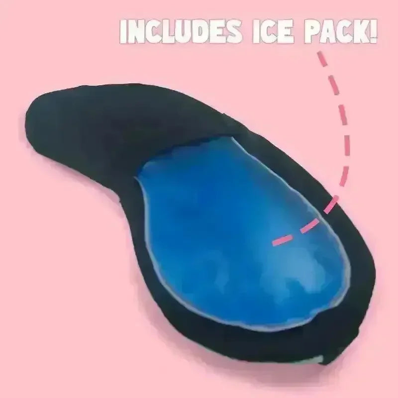 Black Kuromi Eye Mask with Ice Pack