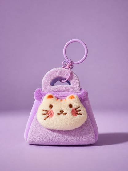 Cute Plush Character Coin Pocket Keychains – Pompompurin, Stitch & Friends | RegalRoots Collection