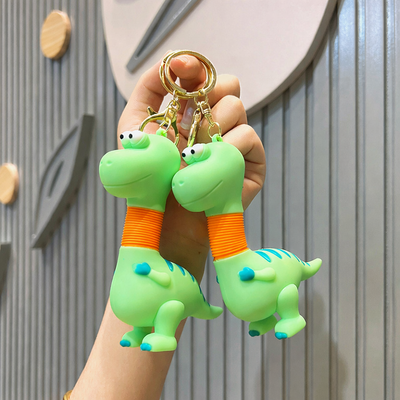 Cute Dinosaur Pop Tube Keychain