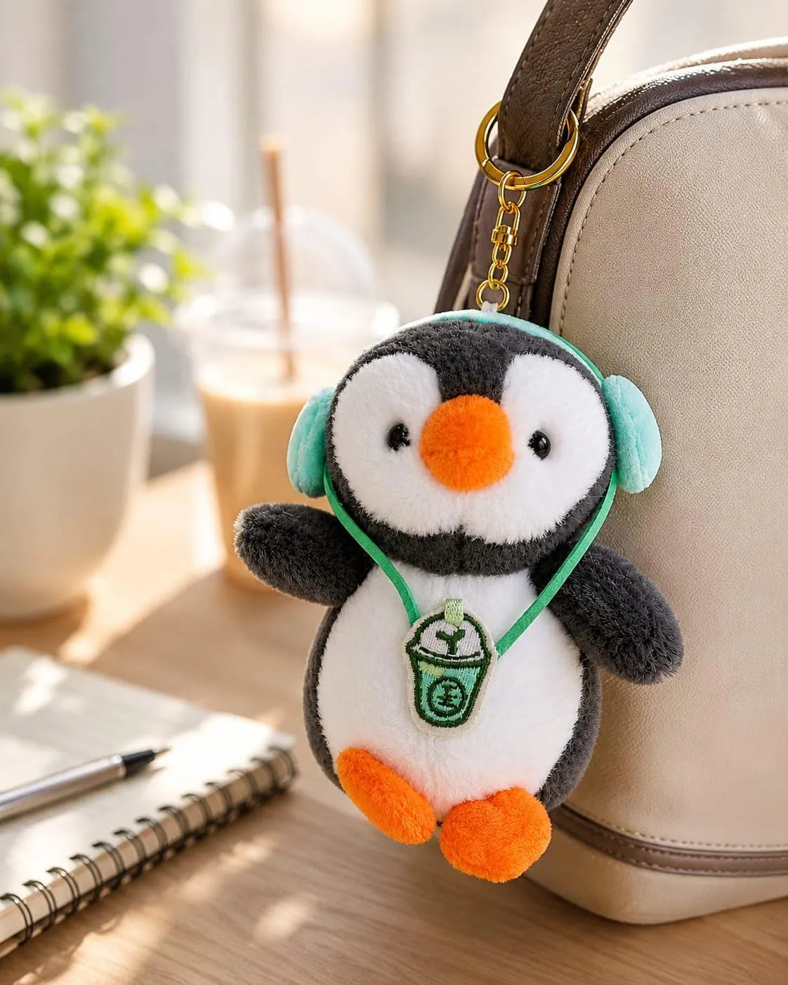 Cute Plush Penguin Keychain