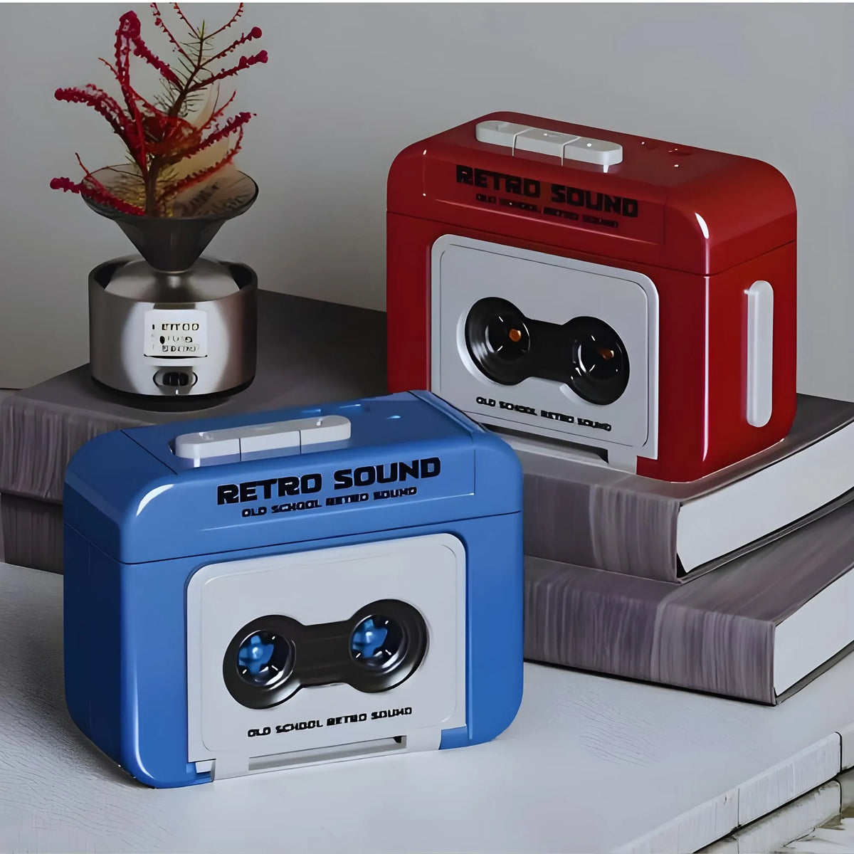 Retro Tape Recorder 3D Keychain with Sound